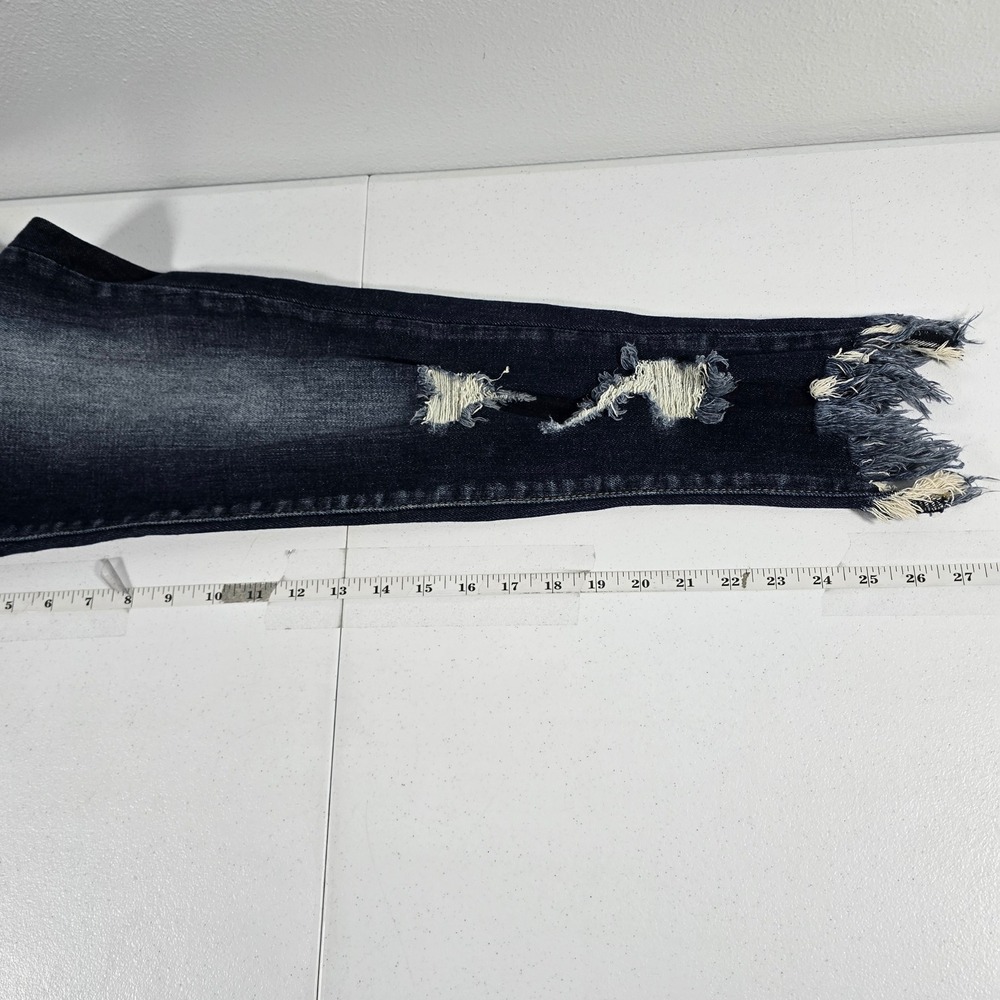 KanCan Signature Mid-Rise Ankle Skinny Jeans Dark Wash Distressed 27 VBK1633A - Picture 5 of 9